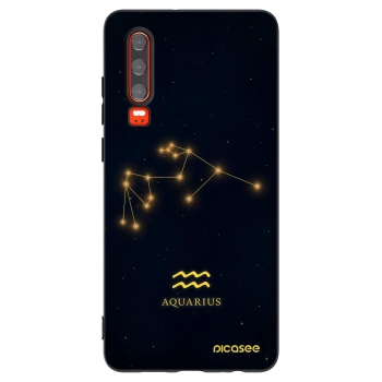 Picasee husă neagră din silicon pentru Huawei P30 - AQUARIUS