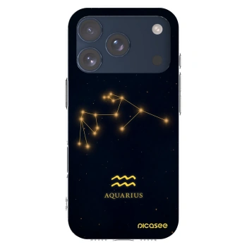 Picasee husă transparentă din silicon pentru Apple iPhone 17 Pro - AQUARIUS