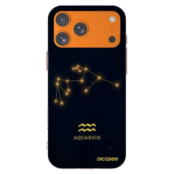 Picasee husă transparentă din silicon pentru Apple iPhone 17 Pro Max - AQUARIUS