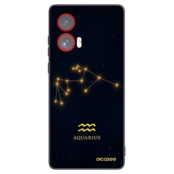 Picasee husă neagră din silicon pentru Motorola Edge 50 Fusion - AQUARIUS