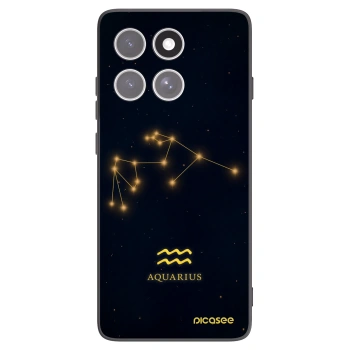 Picasee husă neagră din silicon pentru Motorola Edge 60 Fusion - AQUARIUS