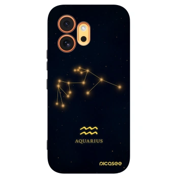 Picasee husă neagră din silicon pentru Honor 600 - AQUARIUS