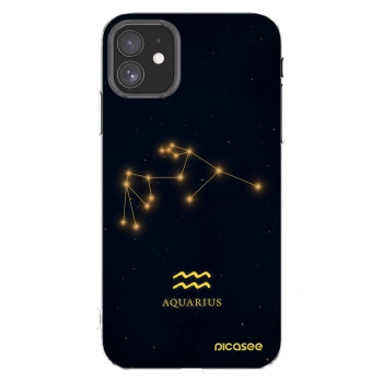 Picasee husă transparentă din silicon pentru Apple iPhone 11 - AQUARIUS