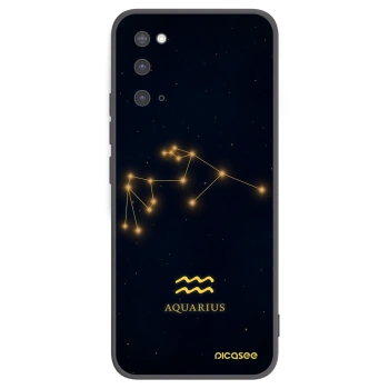 Picasee husă neagră din silicon pentru Samsung Galaxy S20 G980F - AQUARIUS