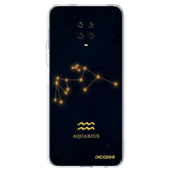 Picasee husă transparentă din silicon pentru Xiaomi Redmi Note 9 Pro - AQUARIUS