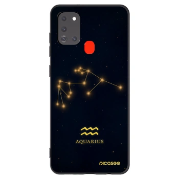 Picasee husă neagră din silicon pentru Samsung Galaxy A21s - AQUARIUS
