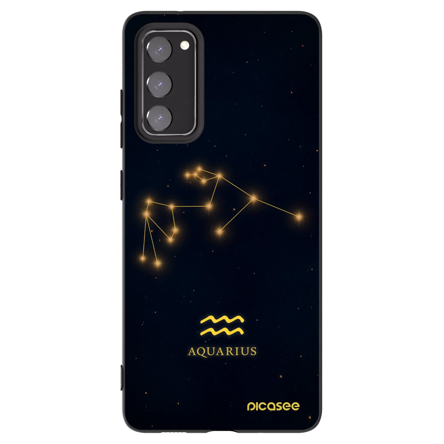 Picasee husă neagră din silicon pentru Samsung Galaxy S20 FE - AQUARIUS