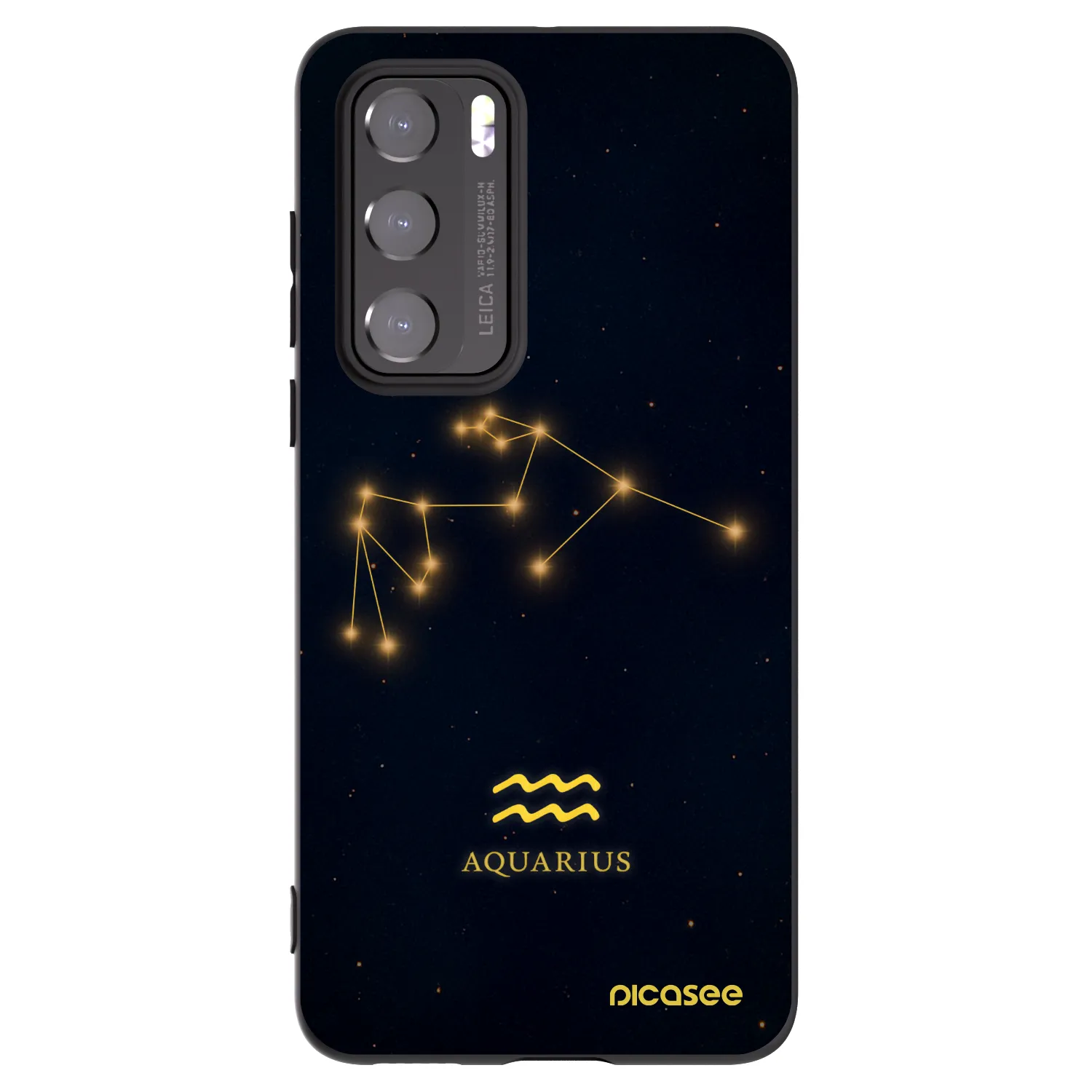 Picasee husă neagră din silicon pentru Huawei P40 - AQUARIUS