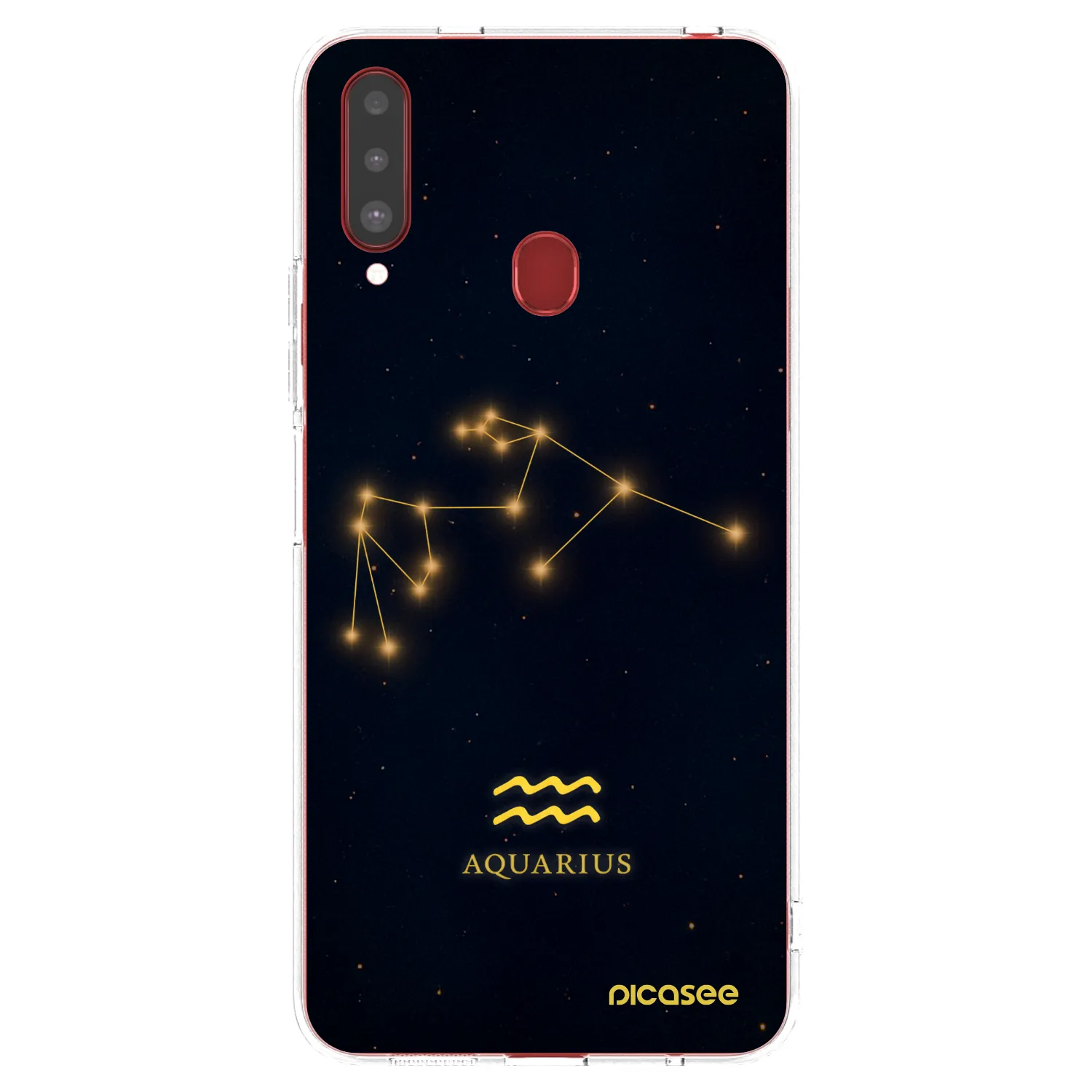 Picasee husă transparentă din silicon pentru Samsung Galaxy A20s - AQUARIUS