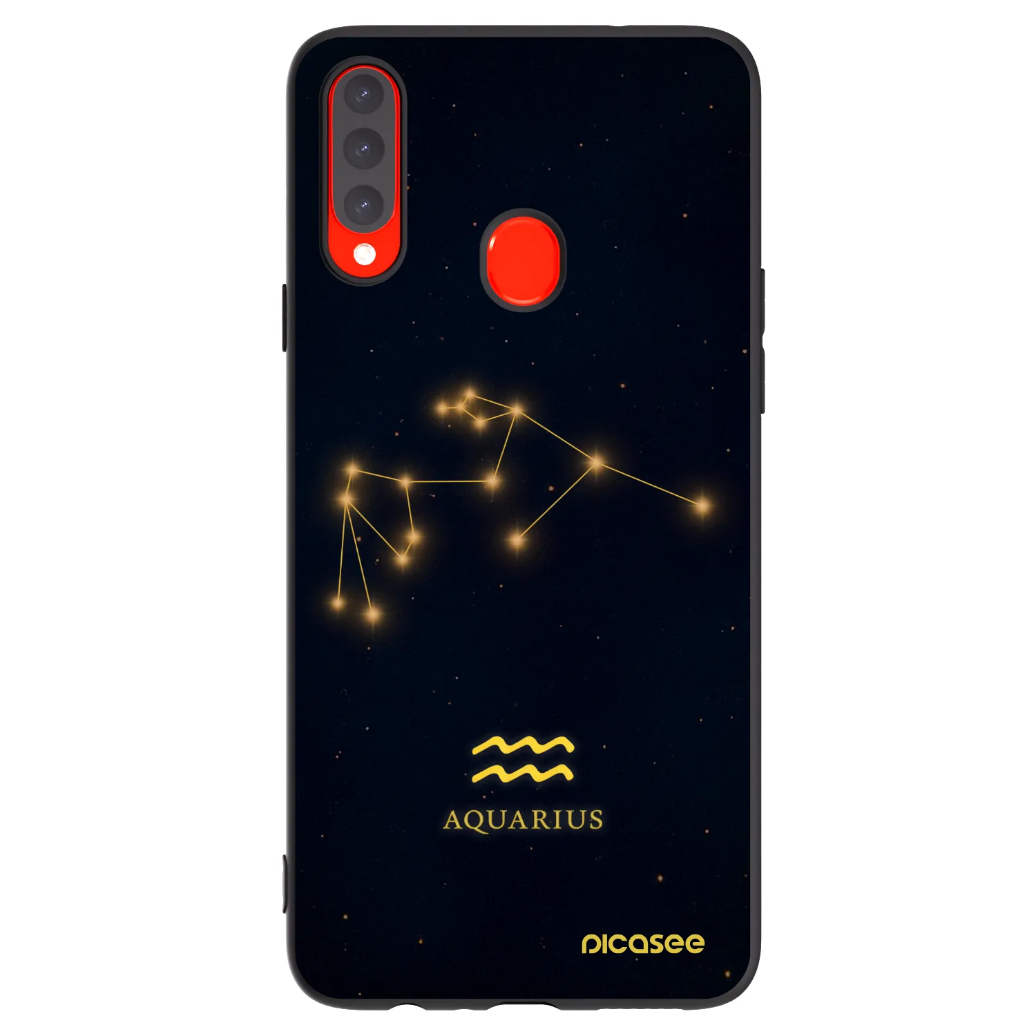 Picasee husă neagră din silicon pentru Samsung Galaxy A20s - AQUARIUS