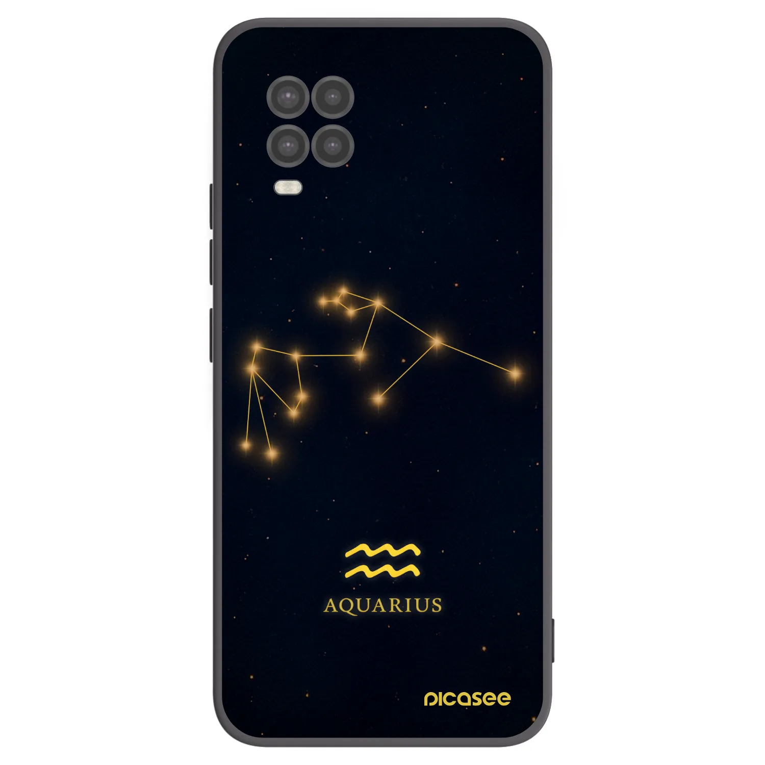 Picasee husă neagră din silicon pentru Xiaomi Mi 10 Lite - AQUARIUS