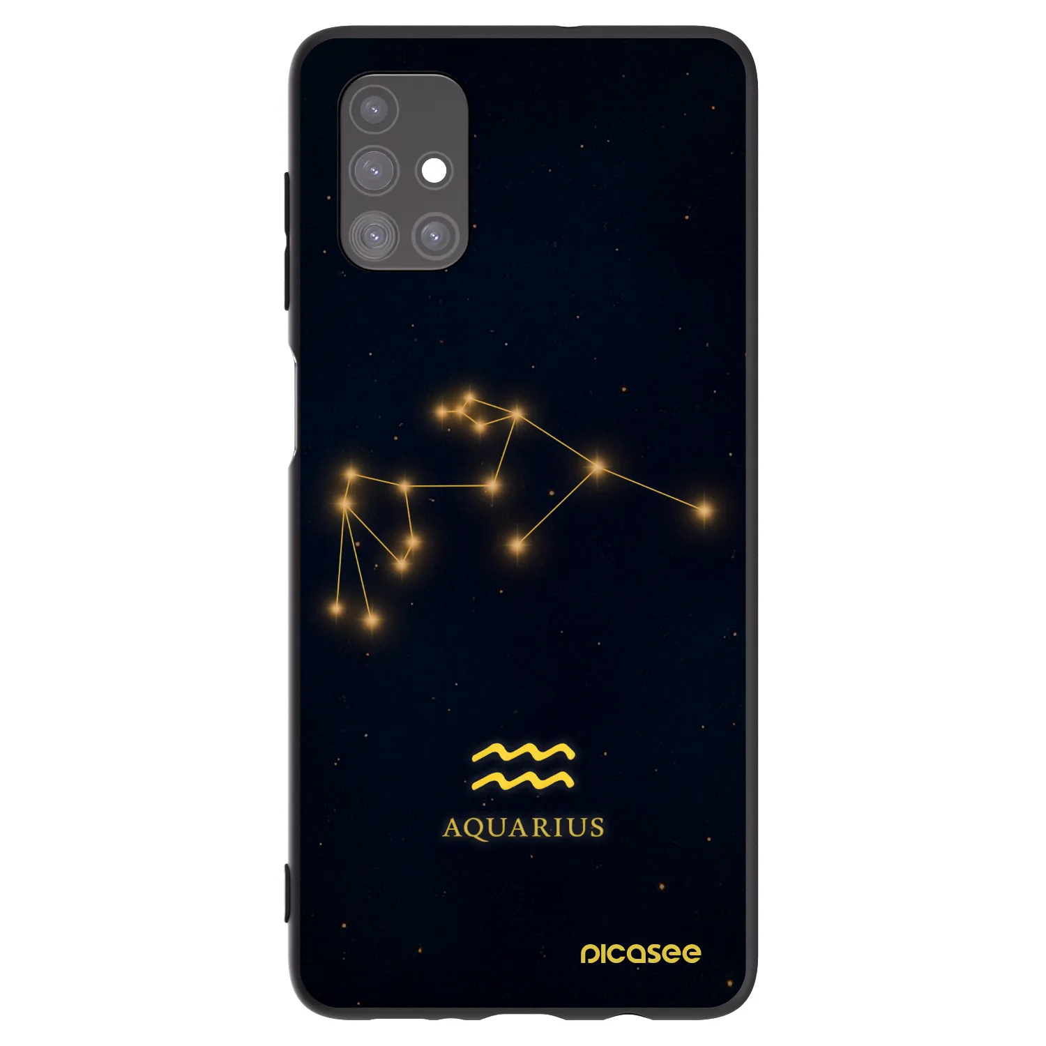 Picasee husă neagră din silicon pentru Samsung Galaxy M51 M515F - AQUARIUS