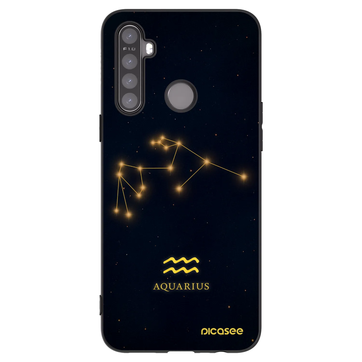 Picasee husă neagră din silicon pentru Realme 6i - AQUARIUS