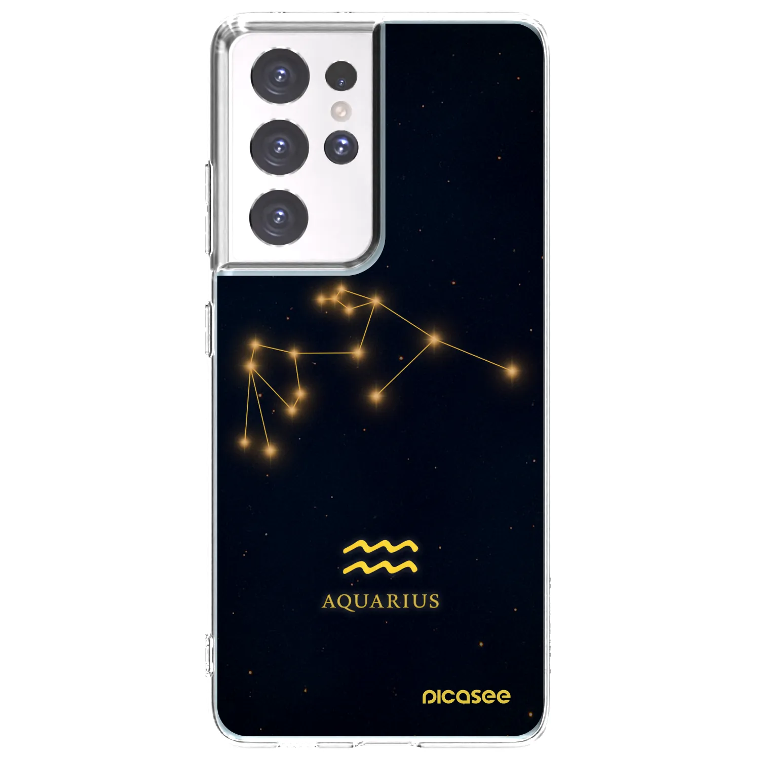 Picasee husă transparentă din silicon pentru Samsung Galaxy S21 Ultra 5G G998B - AQUARIUS
