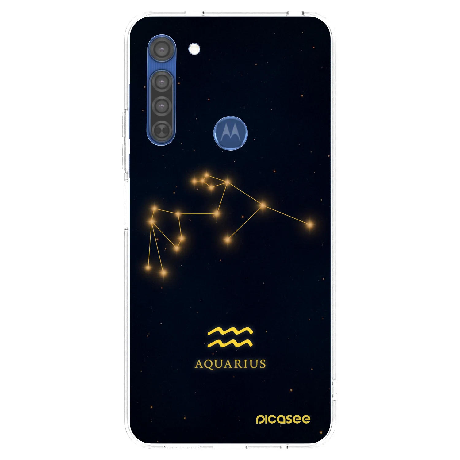 Picasee husă transparentă din silicon pentru Motorola Moto G8 - AQUARIUS