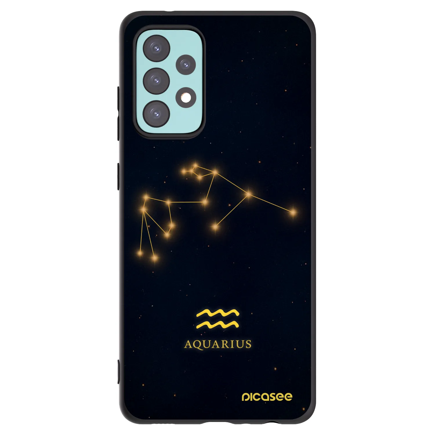 Picasee husă neagră din silicon pentru Samsung Galaxy A72 A725F - AQUARIUS
