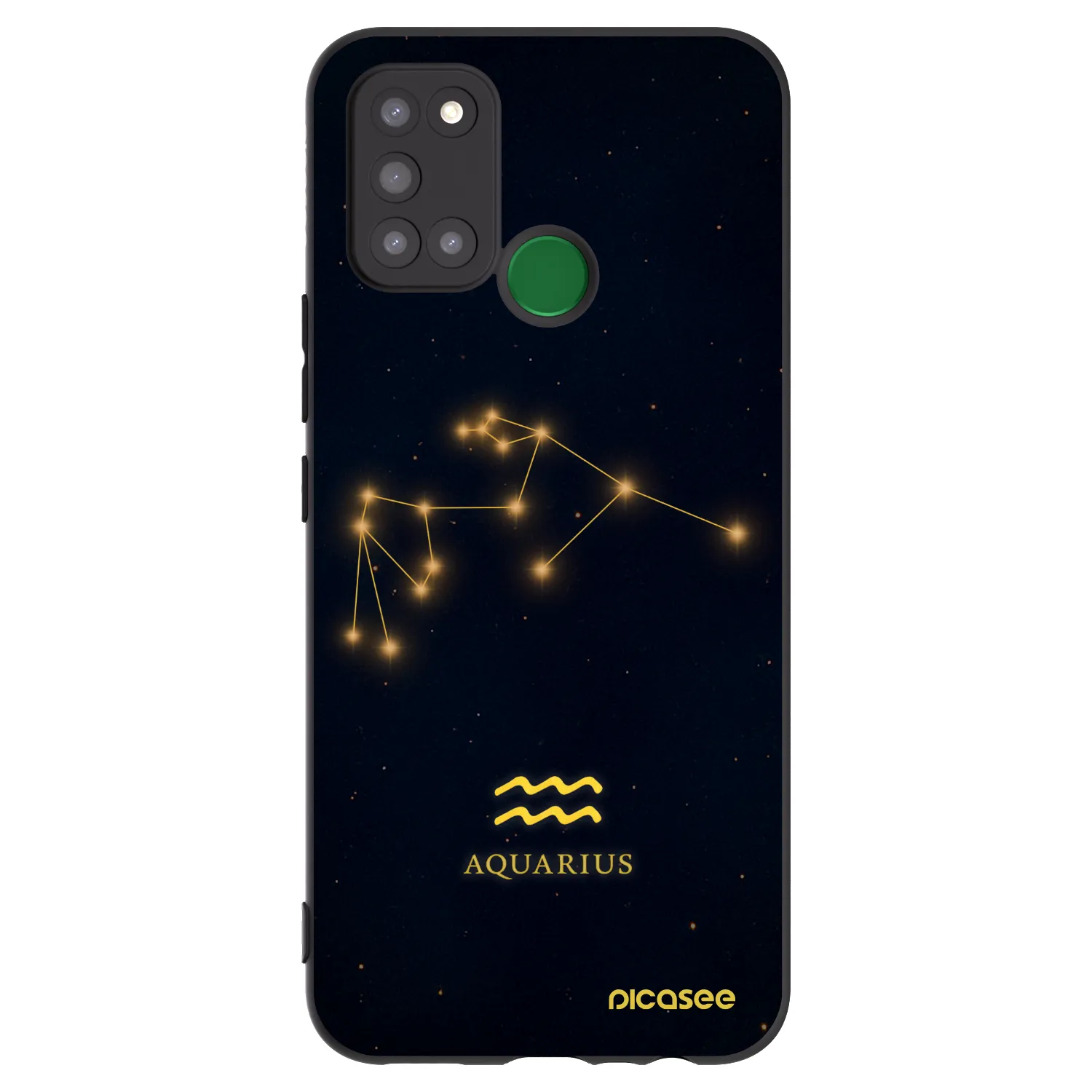 Picasee husă neagră din silicon pentru Realme 7i - AQUARIUS
