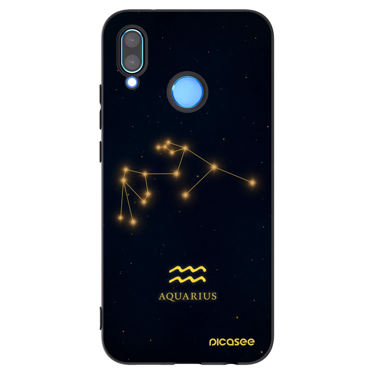 Picasee husă neagră din silicon pentru Huawei P20 Lite - AQUARIUS