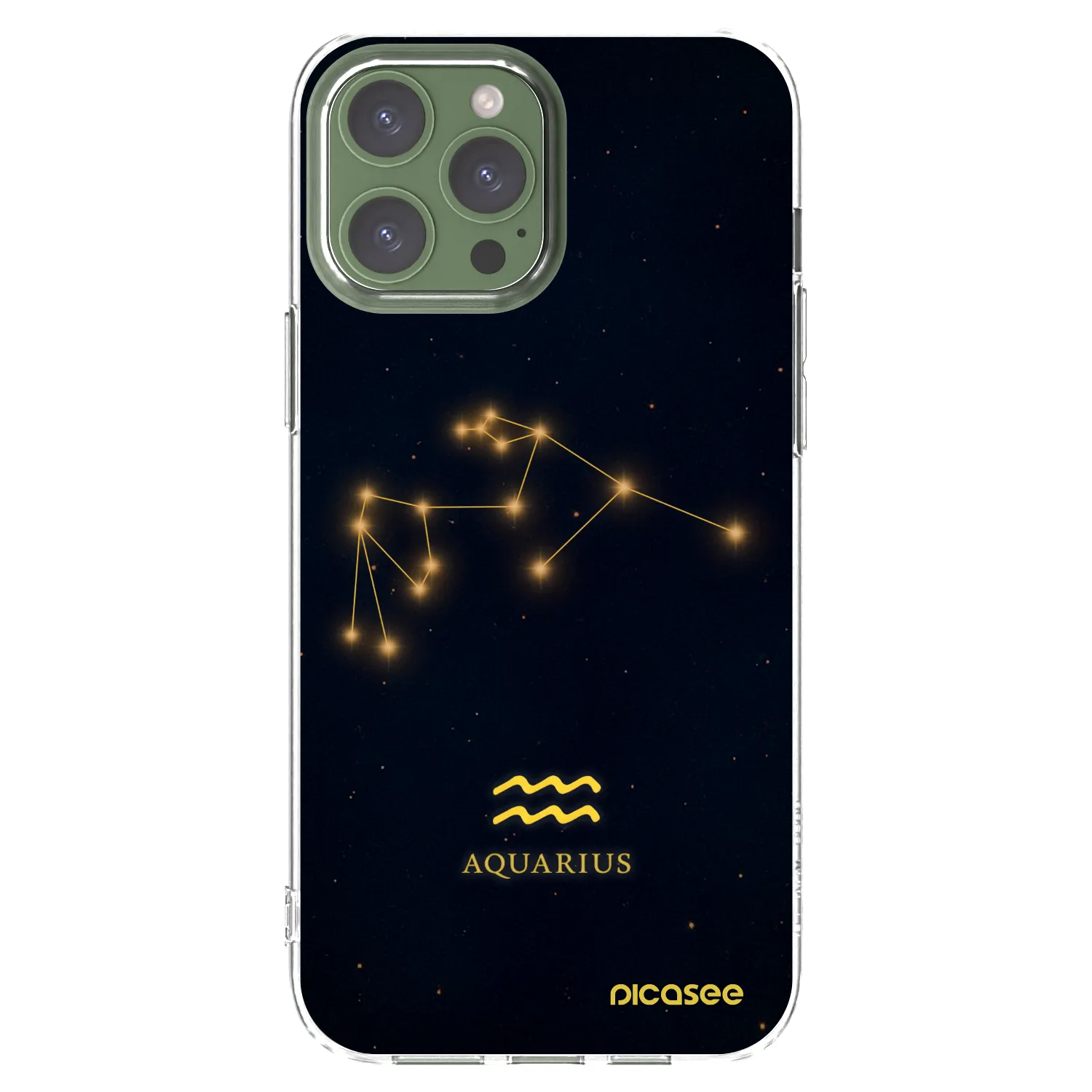 Picasee husă transparentă din silicon pentru Apple iPhone 13 Pro Max - AQUARIUS