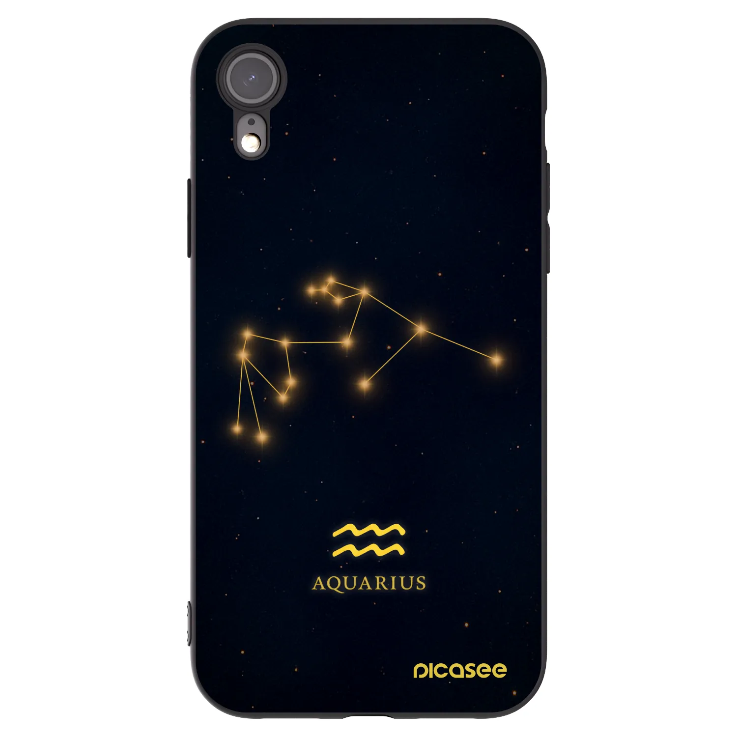 Picasee husă neagră din silicon pentru Apple iPhone 6 Plus/6S Plus - AQUARIUS