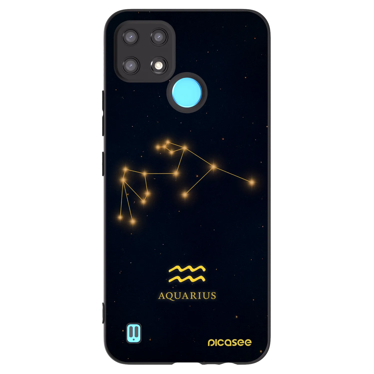 Picasee husă neagră din silicon pentru Realme C21 - AQUARIUS