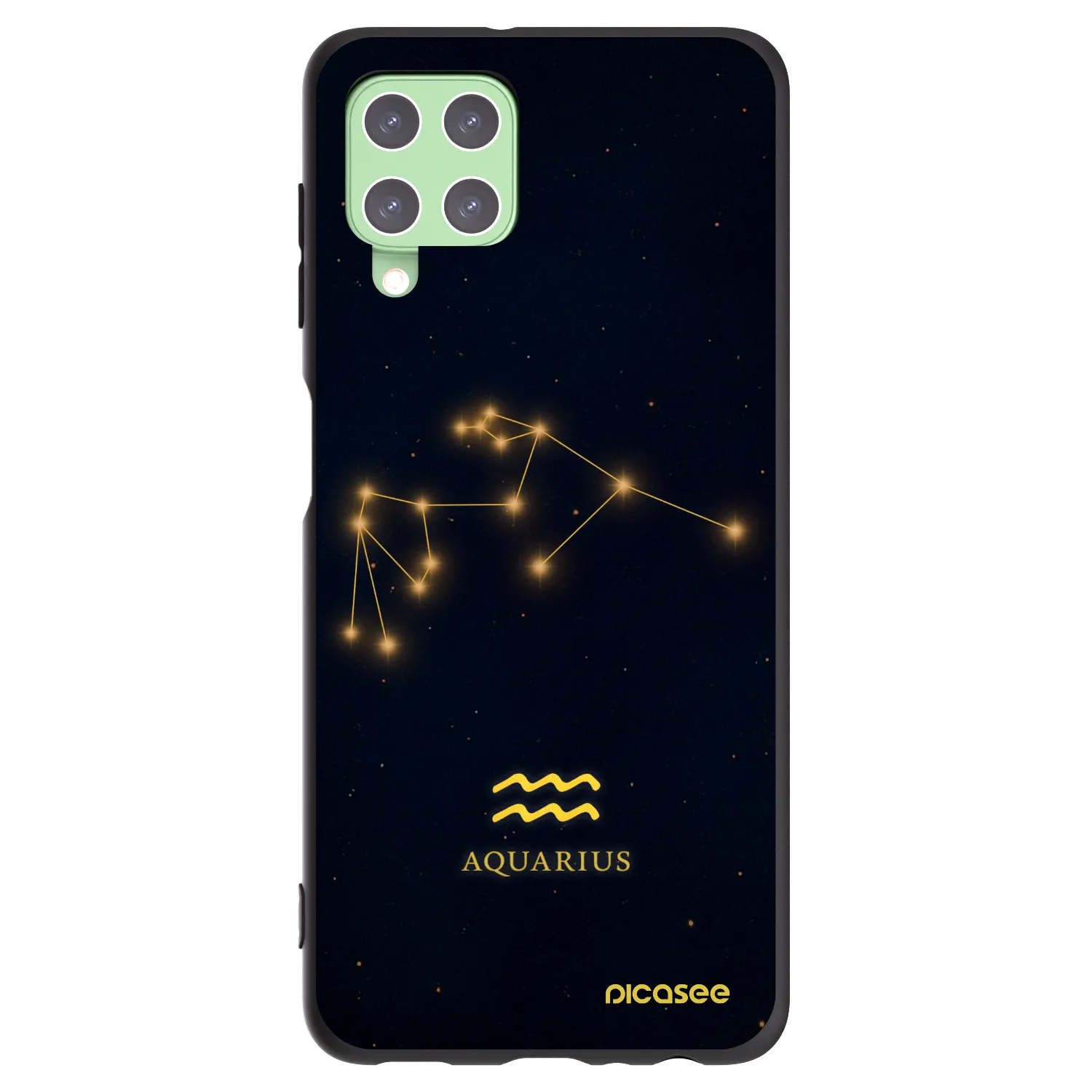 Picasee husă neagră din silicon pentru Samsung Galaxy A22 A225F 4G - AQUARIUS