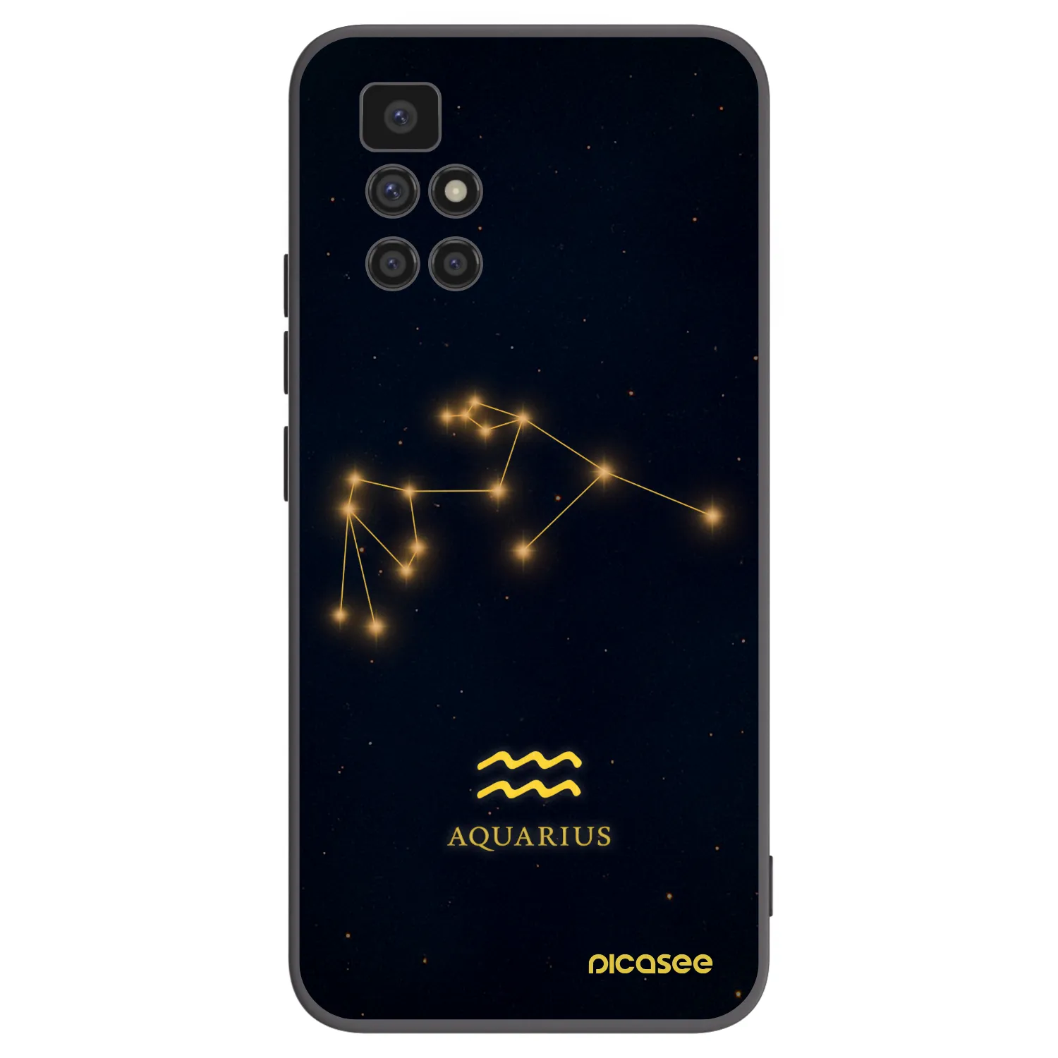 Picasee husă neagră din silicon pentru Xiaomi Redmi 10 - AQUARIUS