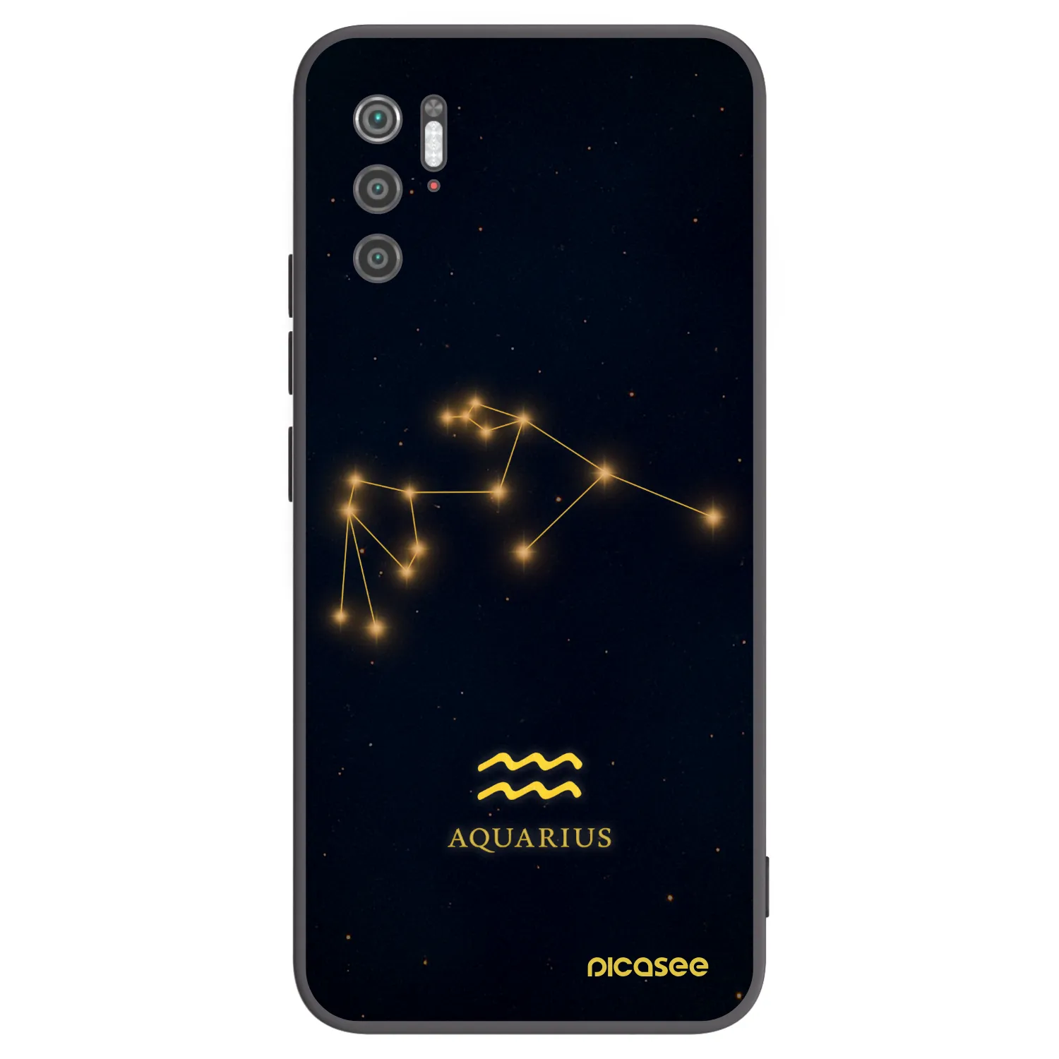 Picasee husă neagră din silicon pentru Xiaomi Poco M3 Pro 5G - AQUARIUS