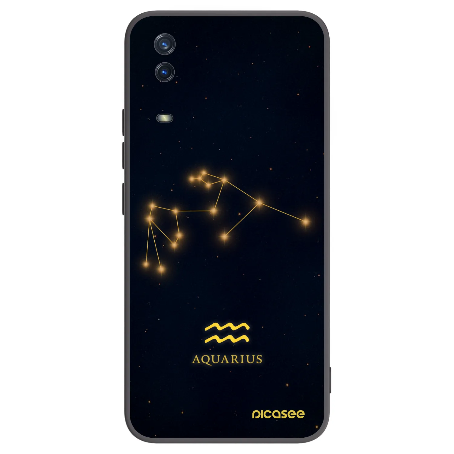 Picasee husă neagră din silicon pentru Vivo Y11s - AQUARIUS