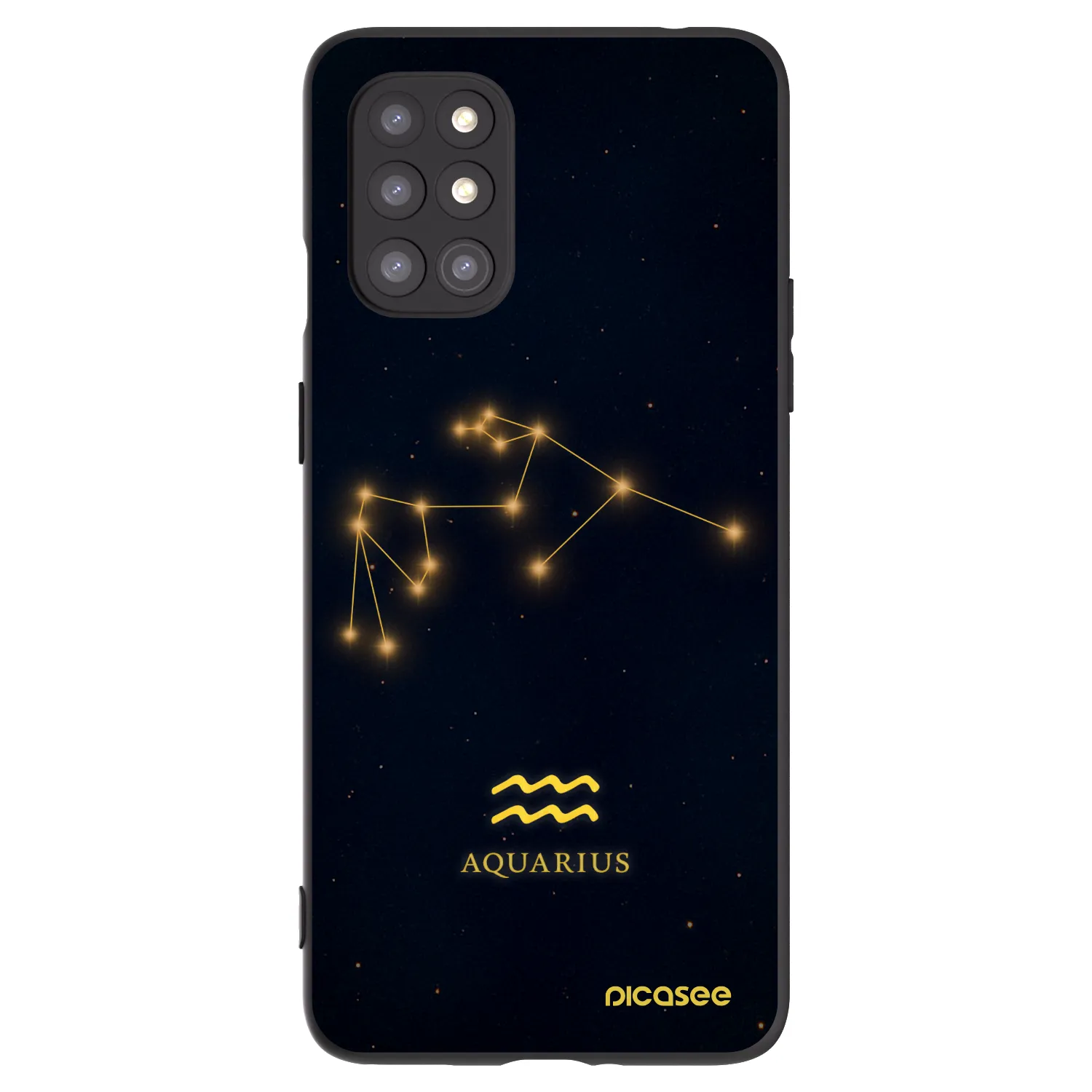 Picasee husă neagră din silicon pentru OnePlus 8T - AQUARIUS