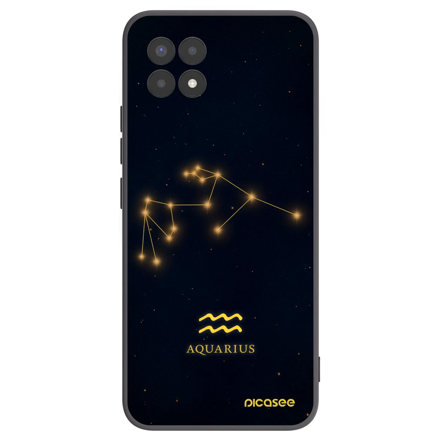 Picasee husă neagră din silicon pentru Realme 8i - AQUARIUS