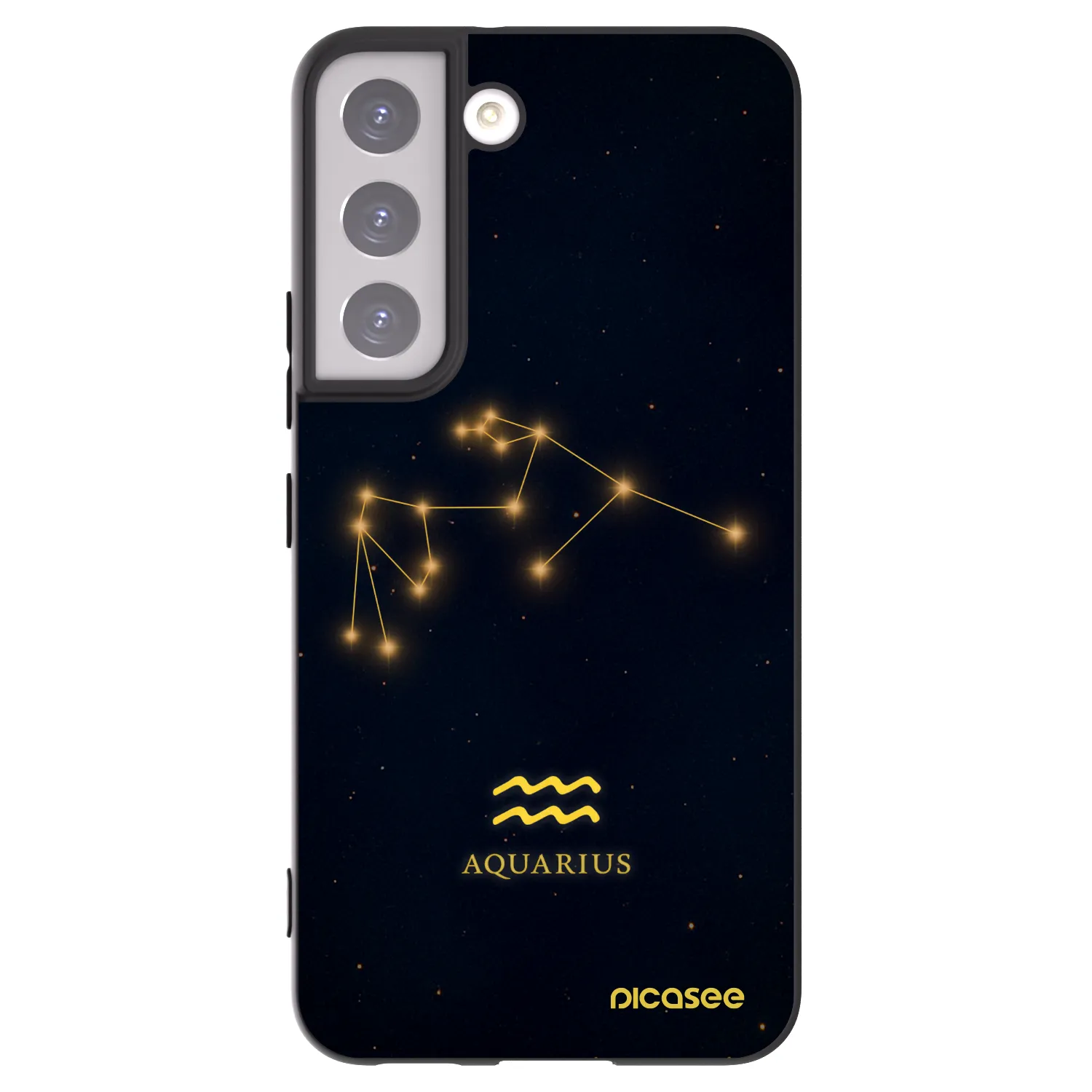 Picasee husă neagră din silicon pentru Samsung Galaxy S22 5G - AQUARIUS