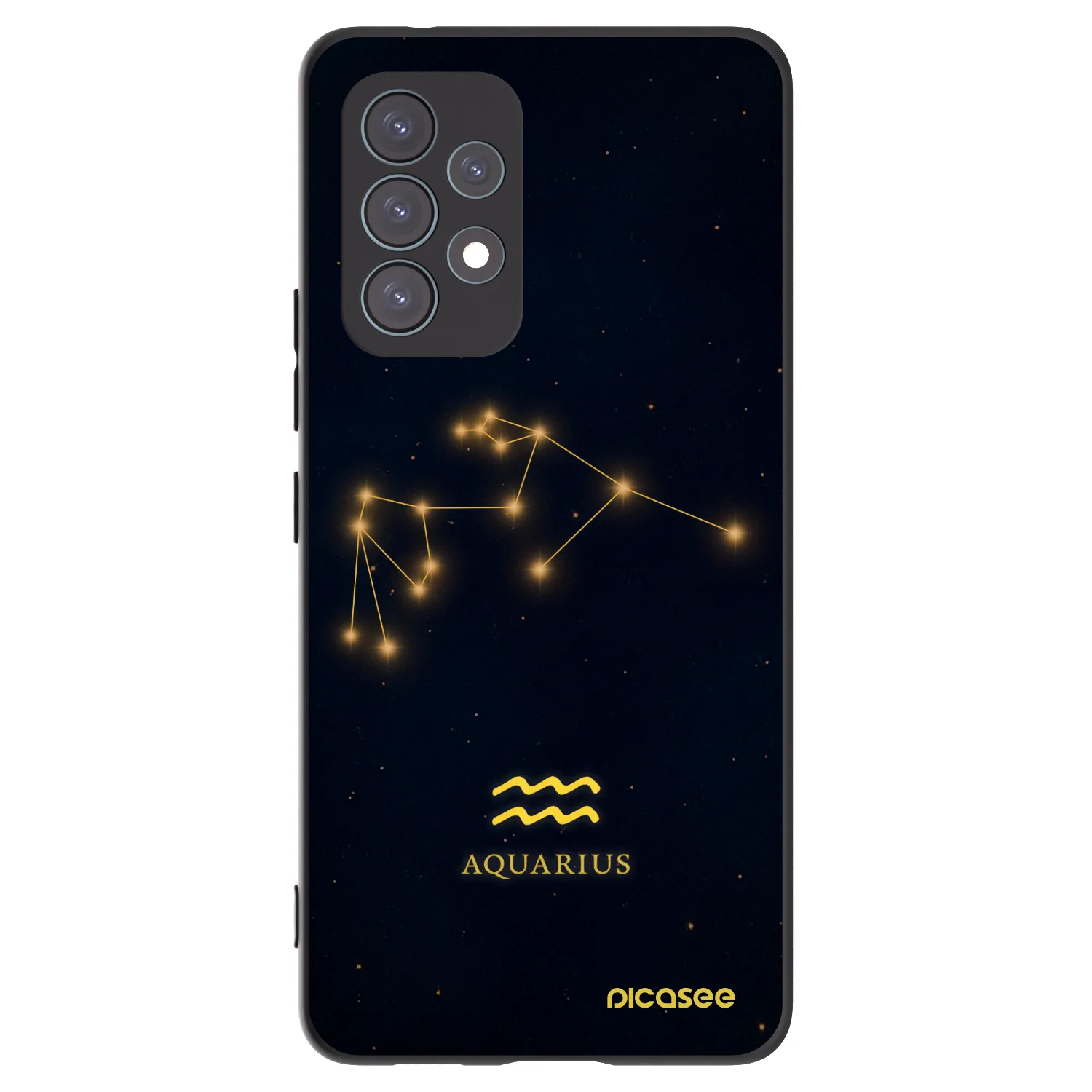 Picasee husă neagră din silicon pentru Samsung Galaxy A53 5G A536 - AQUARIUS