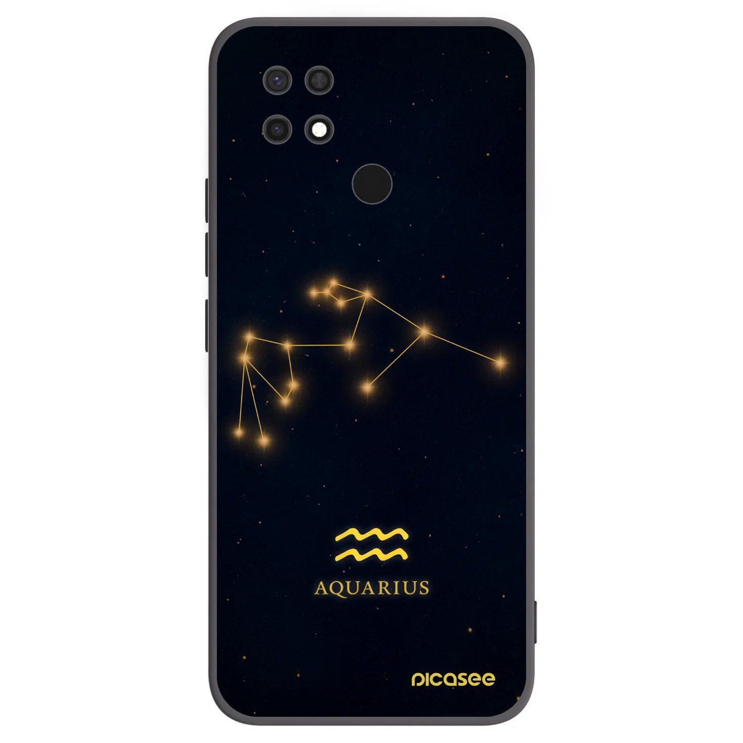 Picasee husă neagră din silicon pentru Xiaomi Redmi 10C - AQUARIUS