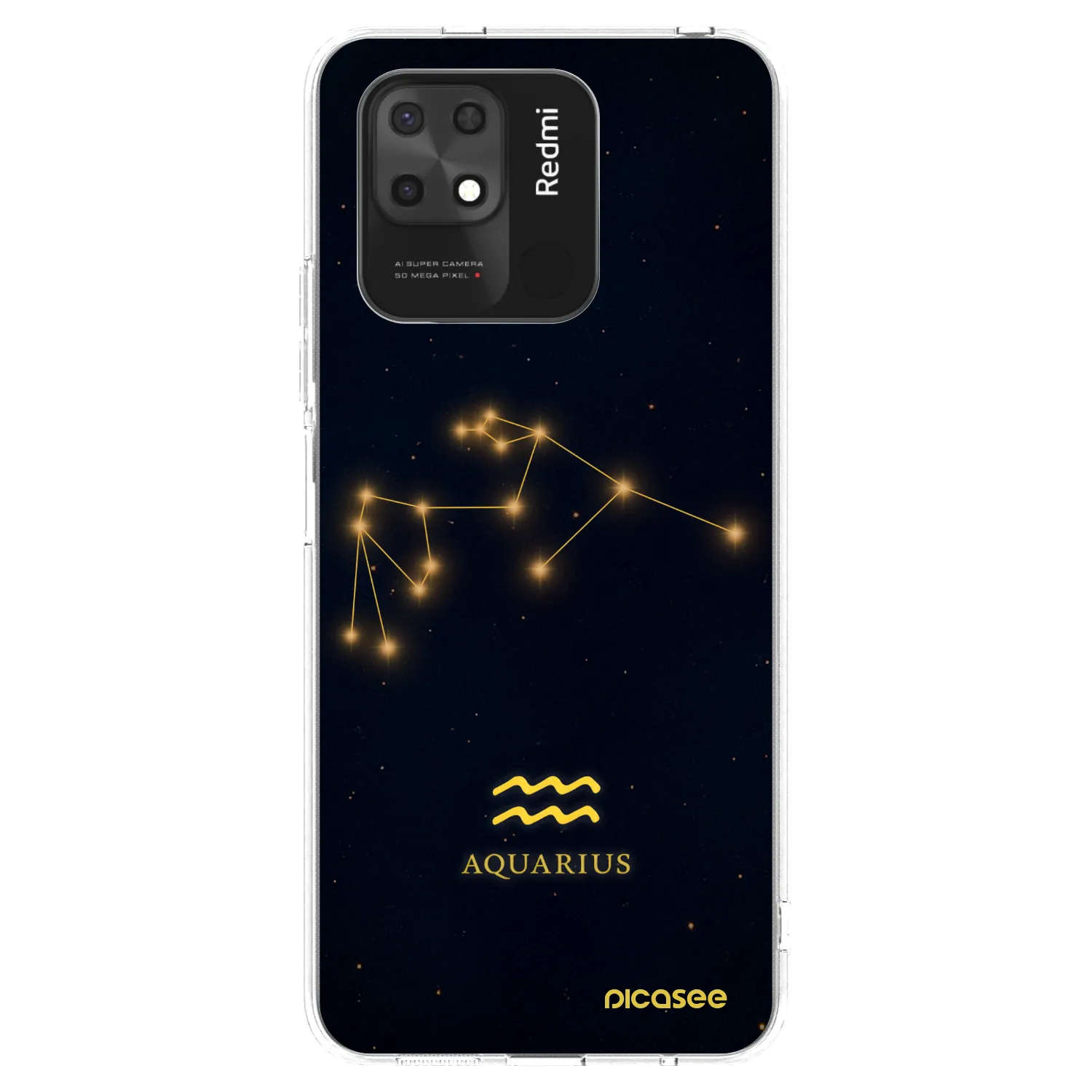 Picasee husă transparentă din silicon pentru Xiaomi Redmi 10C - AQUARIUS