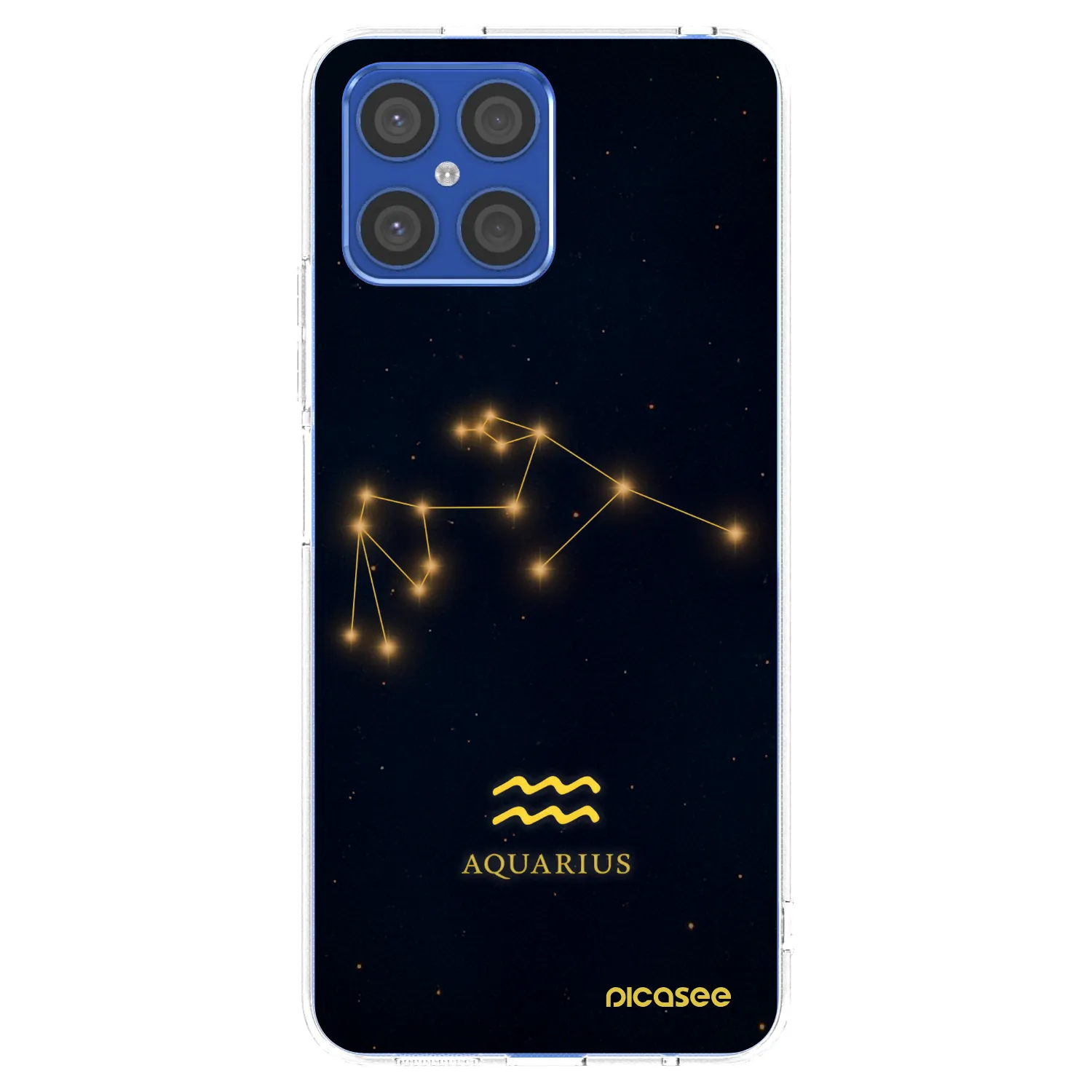Picasee husă transparentă din silicon pentru Honor X8 4G - AQUARIUS