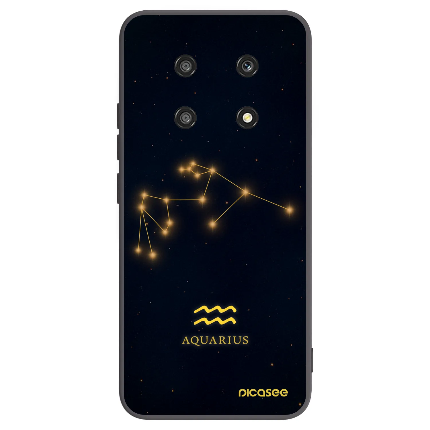 Picasee husă neagră din silicon pentru Honor Magic4 Lite 5G - AQUARIUS