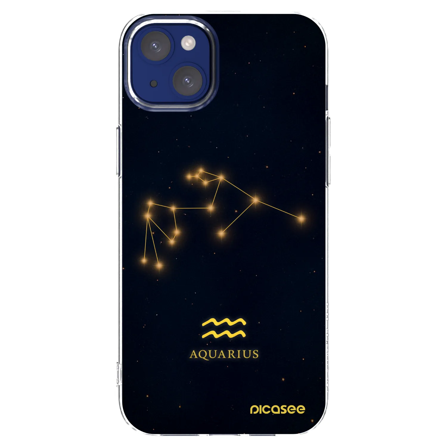 Picasee husă transparentă din silicon pentru Apple iPhone 14 Plus - AQUARIUS