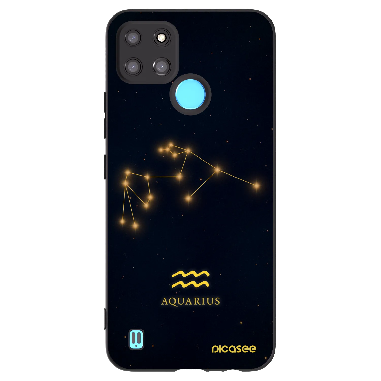 Picasee husă neagră din silicon pentru Realme C21Y - AQUARIUS