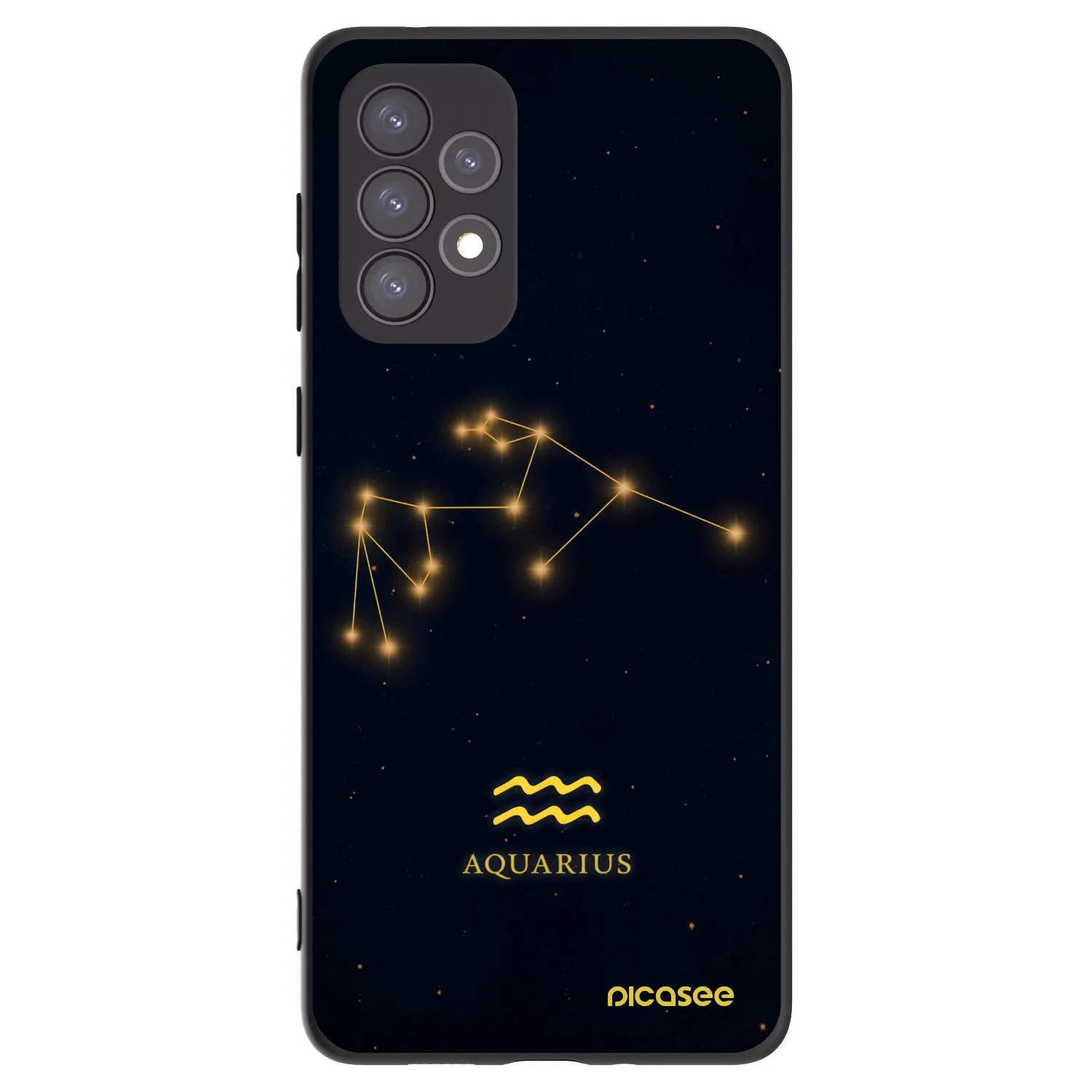 Picasee husă neagră din silicon pentru Samsung Galaxy A73 5G - AQUARIUS