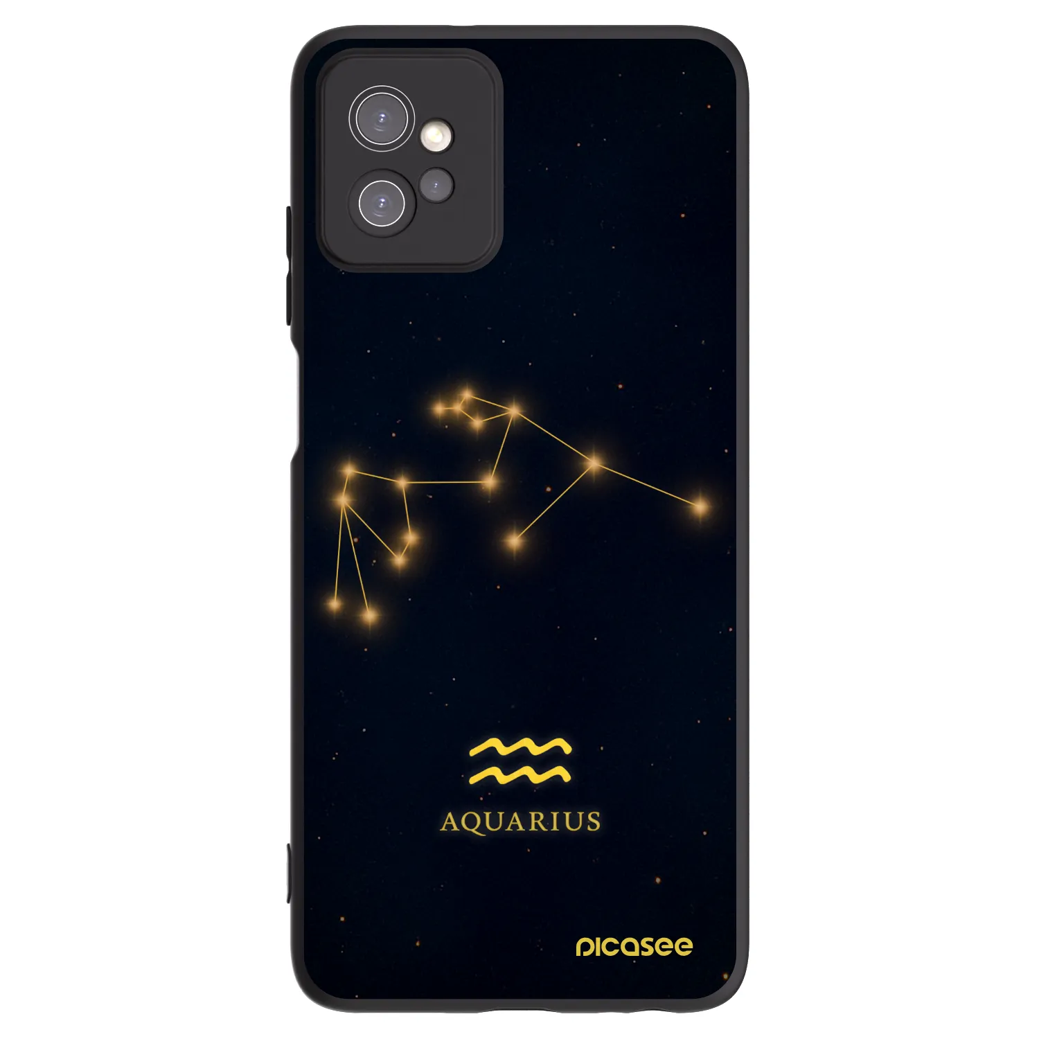 Picasee husă neagră din silicon pentru Motorola Moto G32 - AQUARIUS