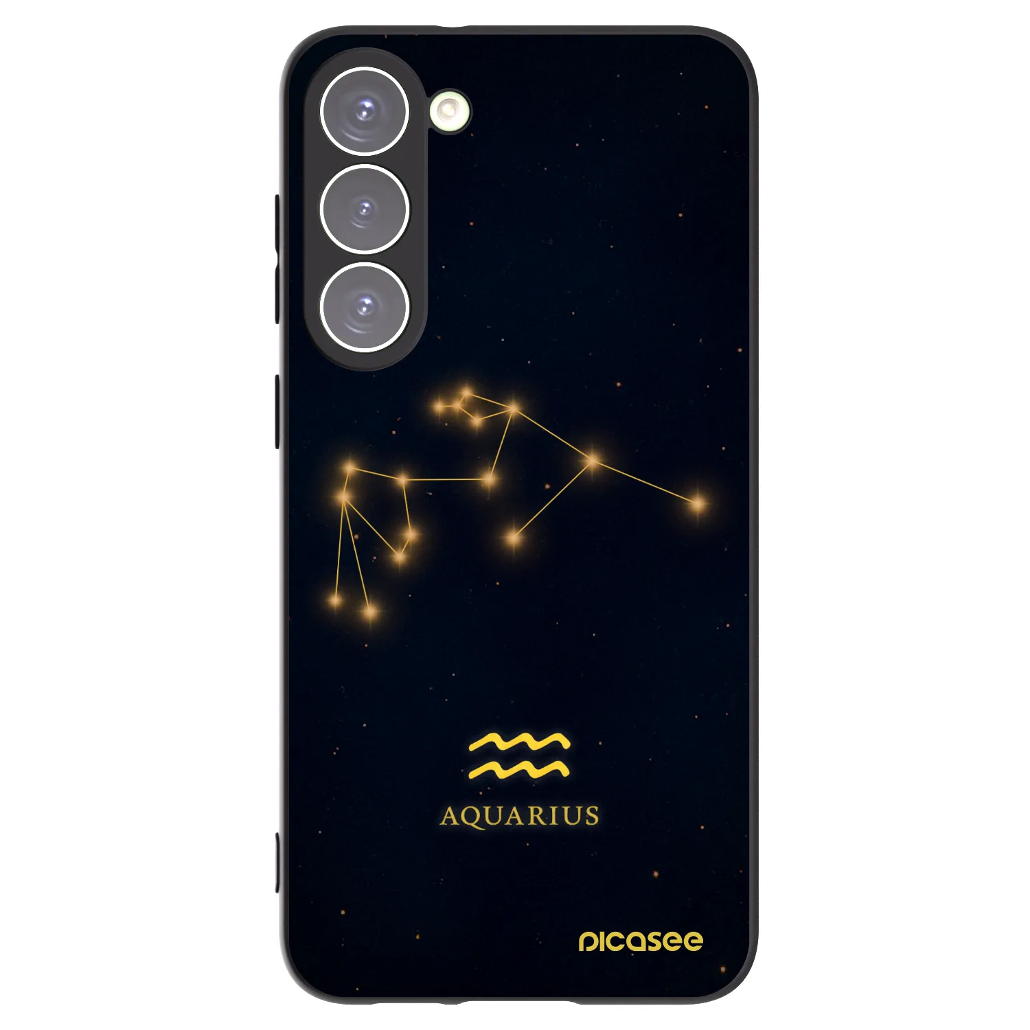 Picasee husă neagră din silicon pentru Samsung Galaxy S23+ 5G - AQUARIUS