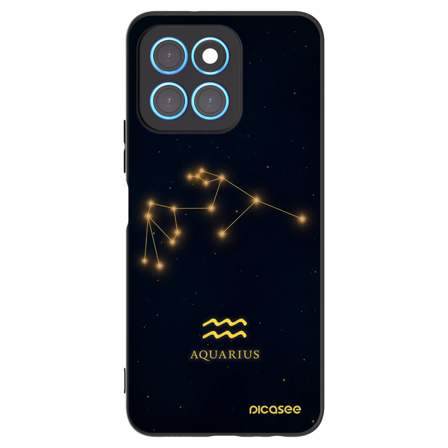 Picasee husă neagră din silicon pentru Honor X6 - AQUARIUS