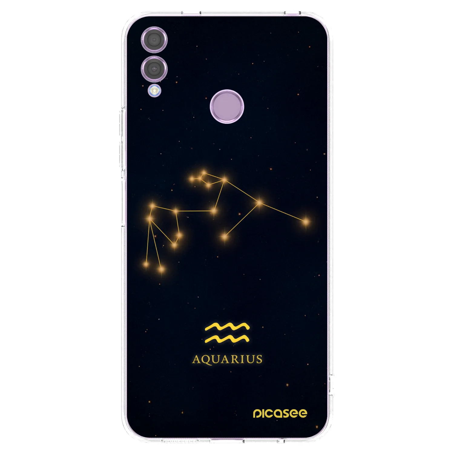 Picasee husă transparentă din silicon pentru Honor 8X - AQUARIUS
