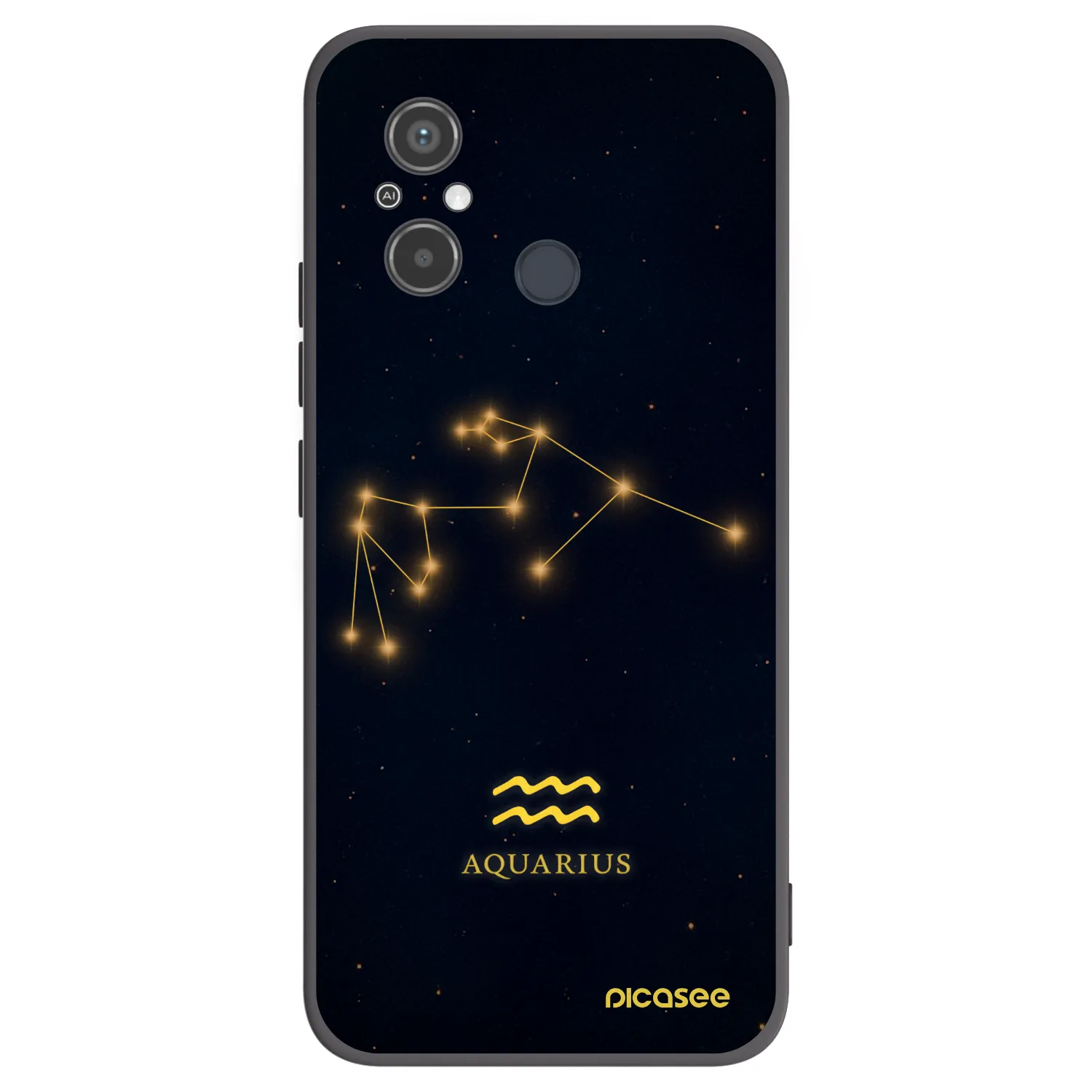 Picasee husă neagră din silicon pentru Xiaomi Redmi 12C - AQUARIUS