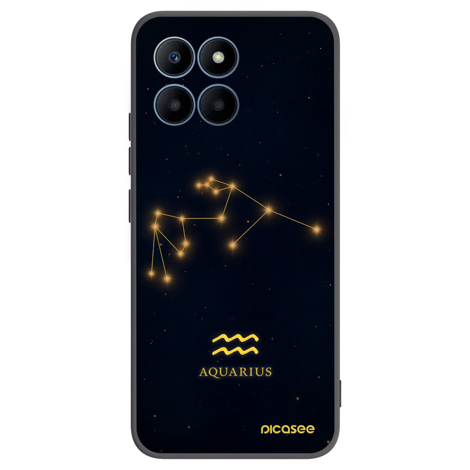 Picasee husă neagră din silicon pentru Honor 70 Lite - AQUARIUS