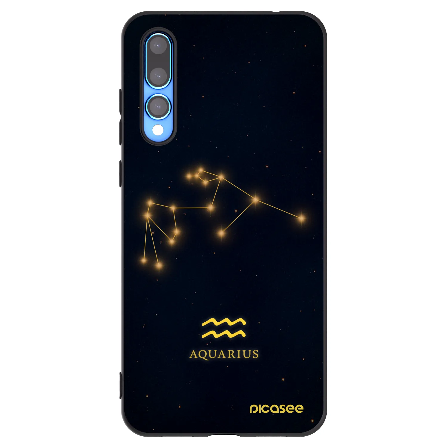 Picasee husă neagră din silicon pentru Huawei P20 Pro - AQUARIUS
