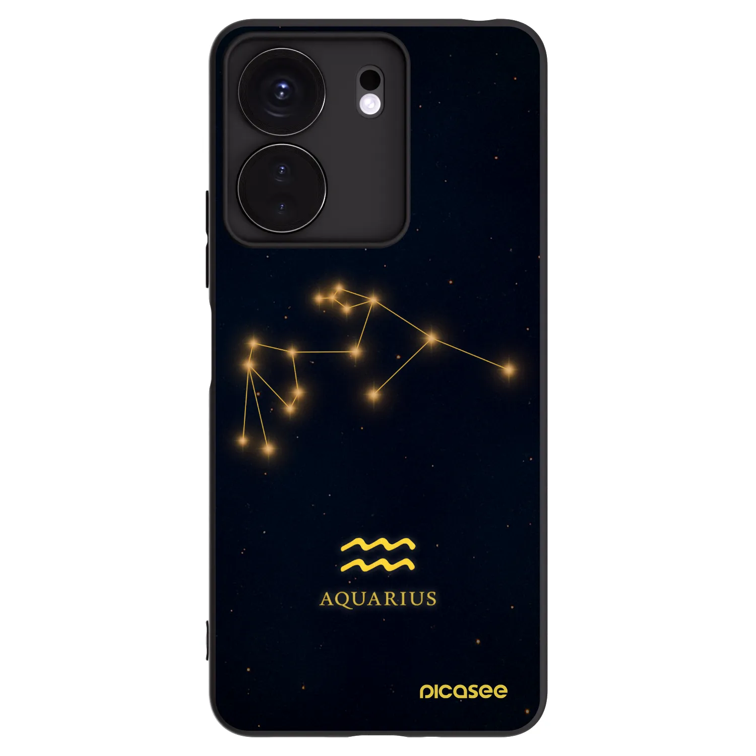 Picasee husă neagră din silicon pentru Xiaomi Redmi 13C 4G - AQUARIUS