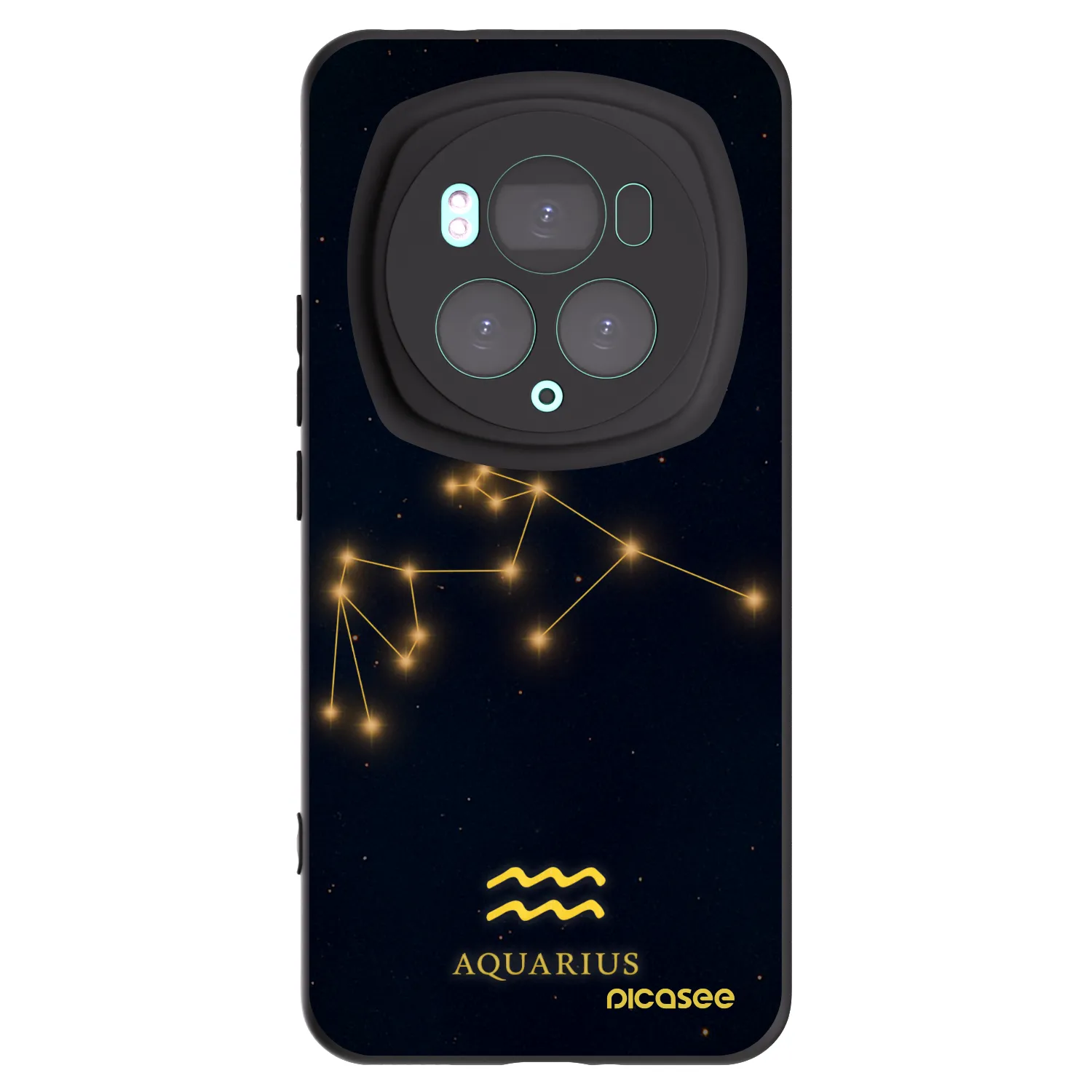 Picasee husă neagră din silicon pentru Honor Magic6 Pro - AQUARIUS