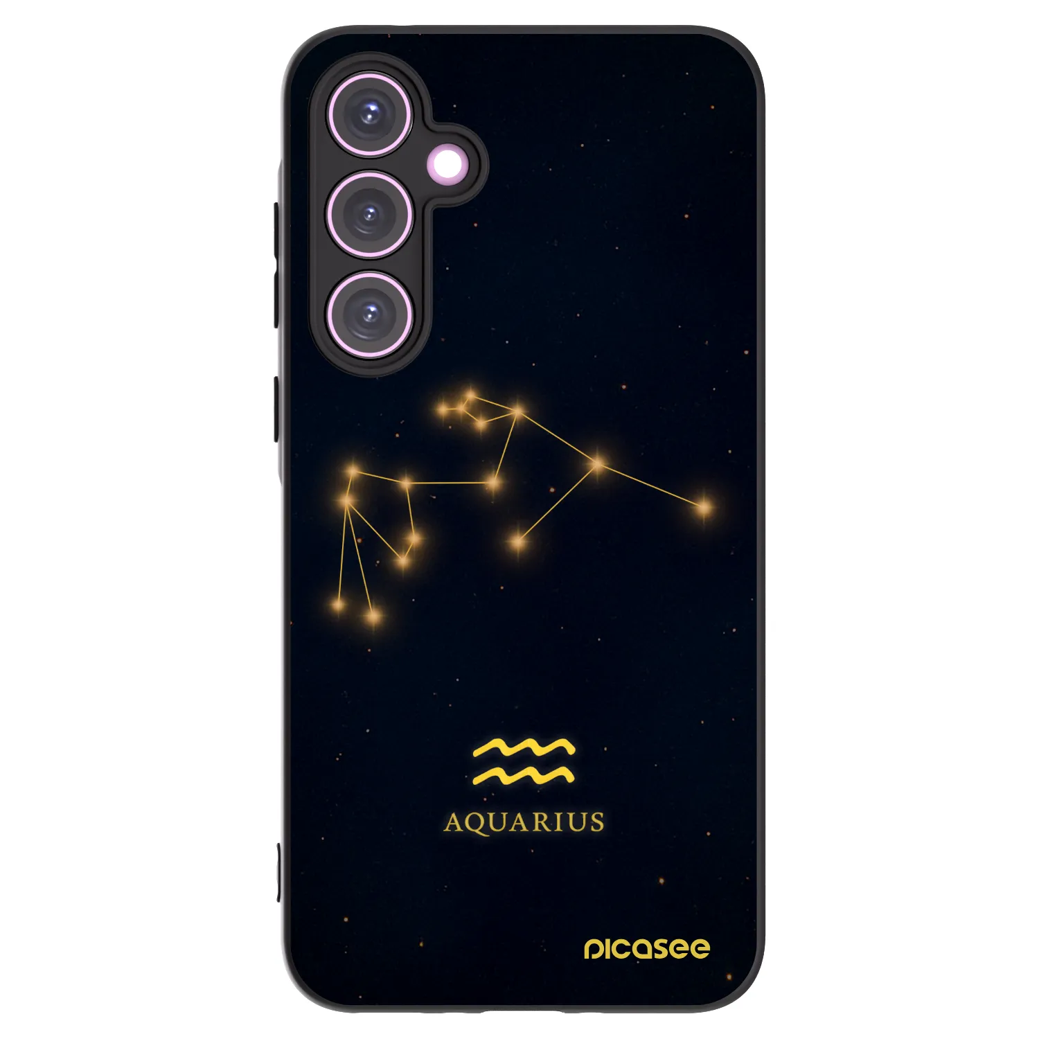 Picasee husă neagră din silicon pentru Samsung Galaxy A35 5G A356B - AQUARIUS